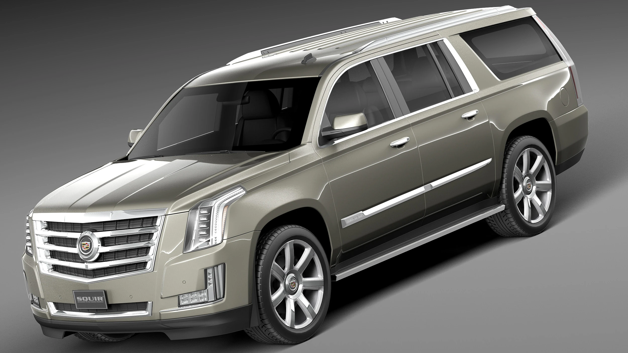 Cadillac Escalade ESV 2016 3D Model .c4d .max .obj .3ds .fbx .stl .blend 