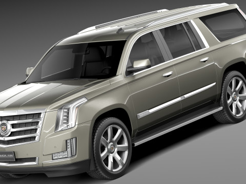 Cadillac Escalade ESV 2016 Model 3D
