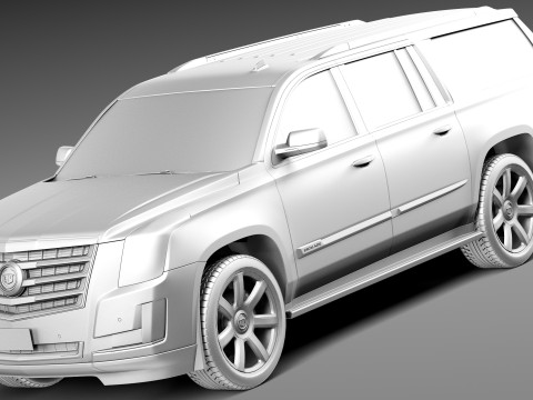 Cadillac Escalade ESV 2016 3D Model