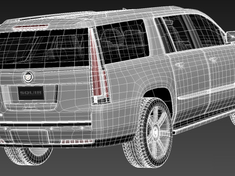 Cadillac Escalade ESV 2016 3D Model