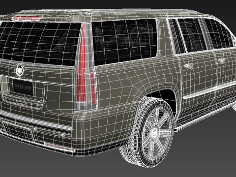 Cadillac Escalade ESV 2016 Model 3D
