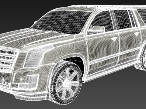 Cadillac Escalade ESV 2016 Model 3D