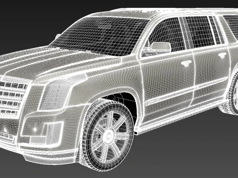 Cadillac Escalade ESV 2016 3D Model