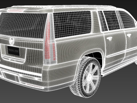 Cadillac Escalade ESV 2016 Model 3D