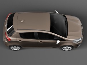 Generic Hatchback 5-door 2016 Modelo 3D