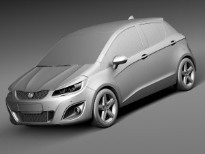 Generic Hatchback 5-door 2016 Modelo 3D