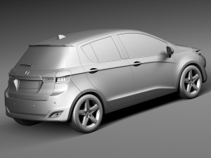 Generic Hatchback 5-door 2016 Modelo 3D