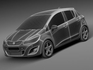 Generic Hatchback 5-door 2016 Modelo 3D