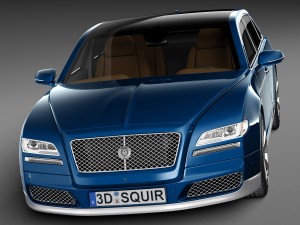 Generic Luxury Saloon 2016 3D Model