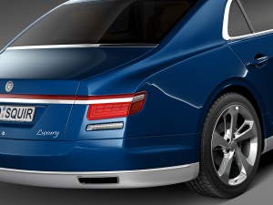 Generic Luxury Saloon 2016 3D Model