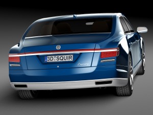 Generic Luxury Saloon 2016 3D Model