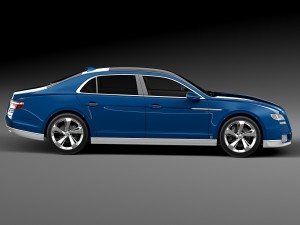 Generic Luxury Saloon 2016 3D Model