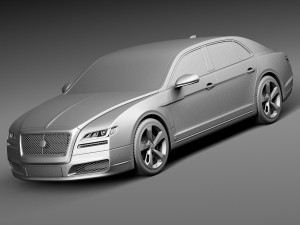 Generic Luxury Saloon 2016 3D Model