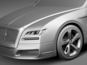 Generic Luxury Saloon 2016 3D Model