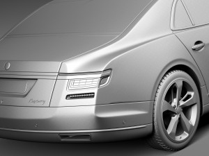 Generic Luxury Saloon 2016 3D Model