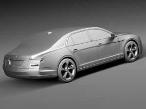 Generic Luxury Saloon 2016 3D Model
