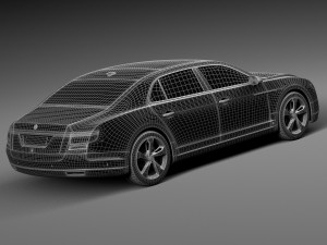 Generic Luxury Saloon 2016 3D Model