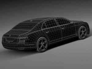 Generic Luxury Saloon 2016 3D Model
