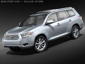 Toyota Highlander Hybrid 2009 Modello 3D