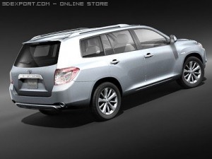 Toyota Highlander Hybrid 2009 Modelo 3D