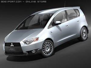 Mitsubishi Colt 5-door 2009 Modelo 3D