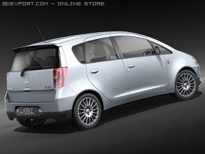 Mitsubishi Colt 5-door 2009 3D Модель