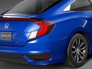 Honda Civic Coupe 2016 3D Model