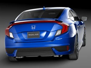 Honda Civic Coupe 2016 3D Model