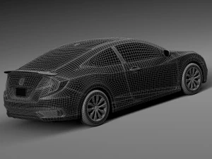 Honda Civic Coupe 2016 3D Model