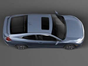 होंडा सिविक कूप एलईडी 2017 3D मॉडल