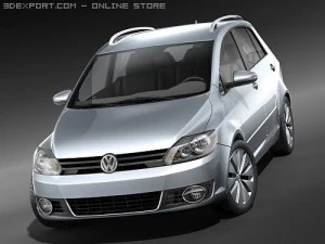 Volkswagen Golf Plus 2009 3D Model