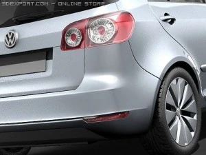 Volkswagen Golf Plus 2009 3D Model
