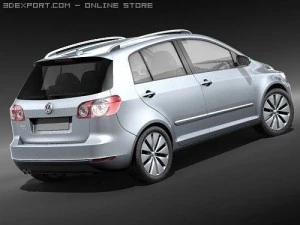 Volkswagen Golf Plus 2009 3D Model