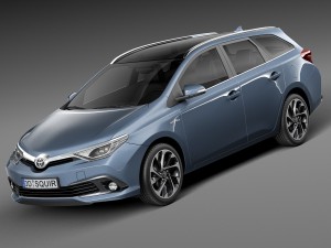 Toyota Auris Touring Sports 2016 3D 模型