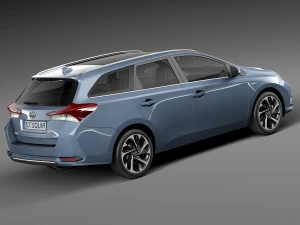 Toyota Auris Touring Sports 2016 3D Model