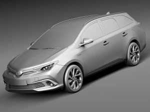 Toyota Auris Touring Sports 2016 3D Model