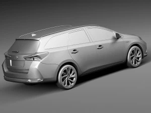 Toyota Auris Touring Sports 2016 3D Model