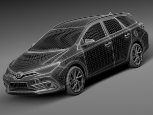 Toyota Auris Touring Sports 2016 Modelo 3D