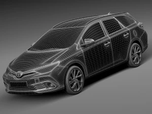 Toyota Auris Touring Sports 2016 3D Model