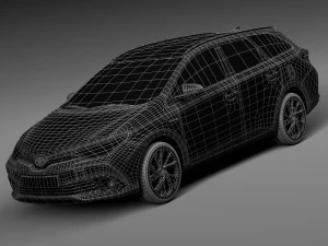 Toyota Auris Touring Sports 2016 3D Model