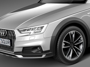 Audi A4 Allroad Quattro 2017 3D Модель