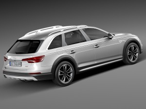 Audi A4 Allroad Quattro 2017 3D Модель