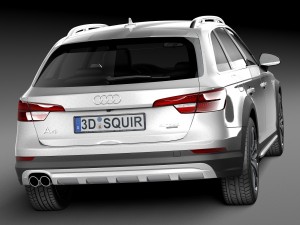Audi A4 Allroad Quattro 2017 3D Модель