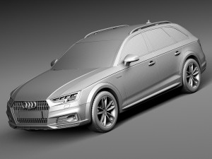 Audi A4 Allroad Quattro 2017 3D Модель