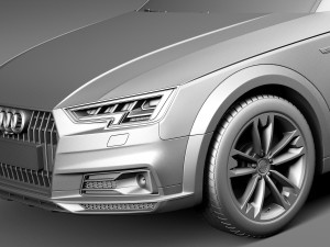 Audi A4 Allroad Quattro 2017 3D Модель