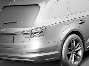 Audi A4 Allroad Quattro 2017 3D Модель