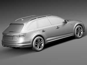 Audi A4 Allroad Quattro 2017 3D Модель
