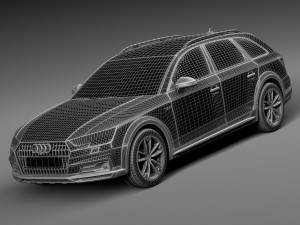 Audi A4 Allroad Quattro 2017 3D Модель