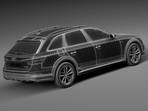 Audi A4 Allroad Quattro 2017 3D Модель