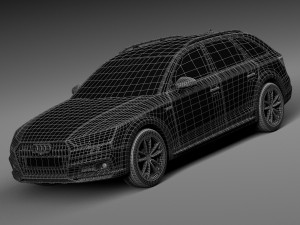 Audi A4 Allroad Quattro 2017 3D Модель